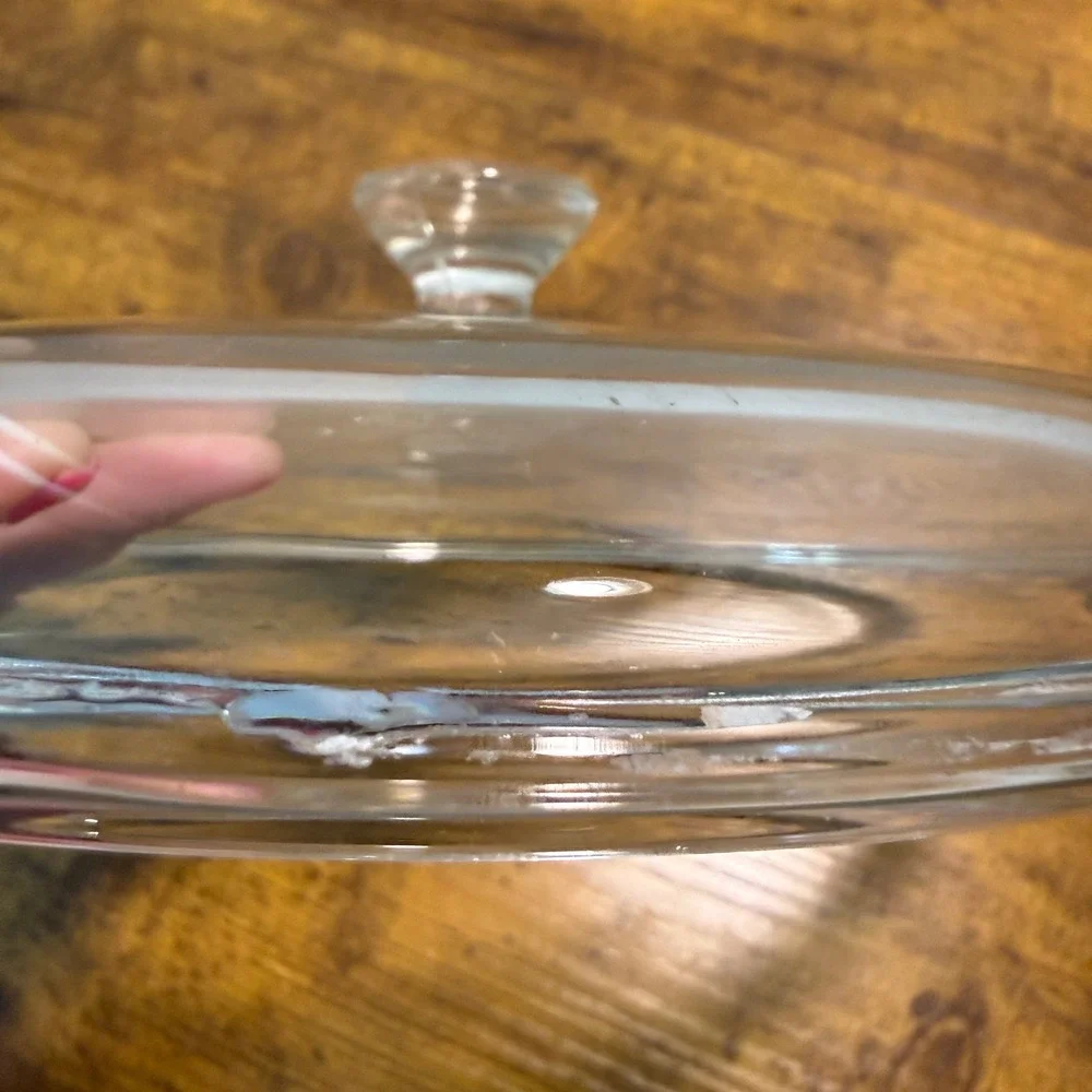 Vtg Pyrex 30 Clear Glass Lid 8.5